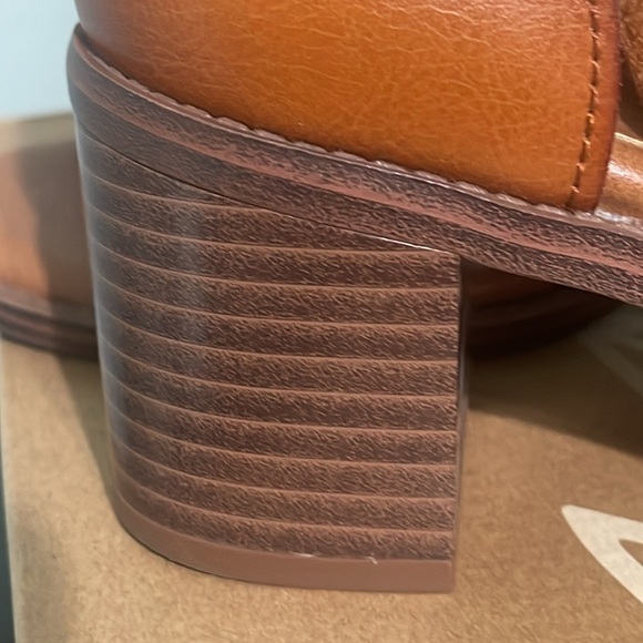 ZODIAC Women's Ida Block Heeled Sandal ankle strap cognac brown size 6 M - Picture 12 of 12